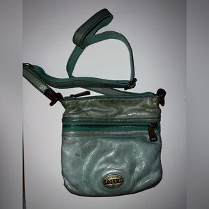 Fossil Women's Teal Crossbody Bag